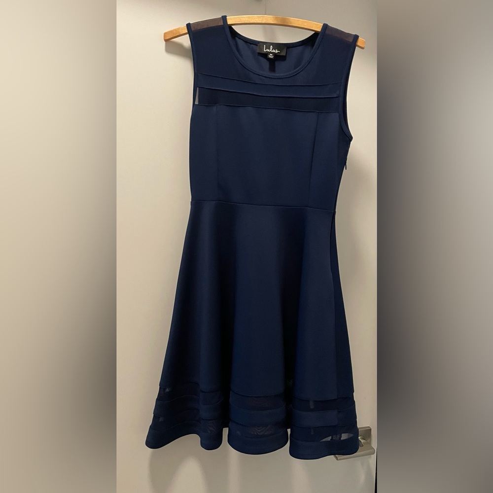 Lulu's Navy Blue Dress